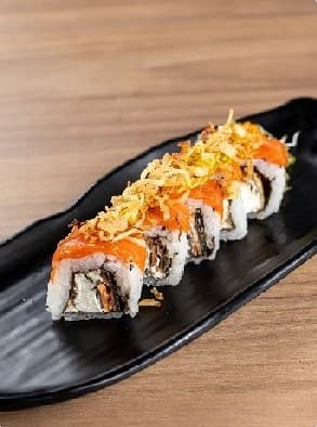 Uramaki Skin com Crispy de Batata Doce